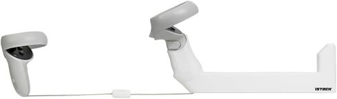 iSTOCK Left-Hand VR Gunstock - Stabilize Your Aim for Maximum Precision - Pro Grade, Light Weight, Highest Mobility Design - Compatible with Meta Quest 2, Quest 3, and Quest Pro in Saudi Arabia
