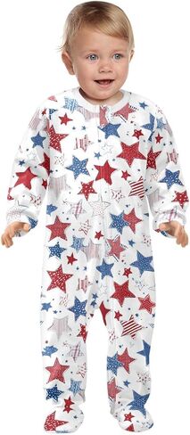 Dussdil Baby One-Piece Footies Newborn Rompers Pajamas Cotton Footed Pjs for Sleep Play Boys Girls in Kuwait