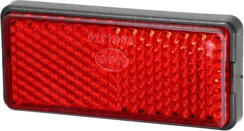 Generic 6 Pcs Rectangular Stick-on Safety Spoke Reflective Self Adhesive Reflector for Gate Posts Cars Trailer Motorcycle Trucks Boat Bicycle Bike Red in Saudi Arabia