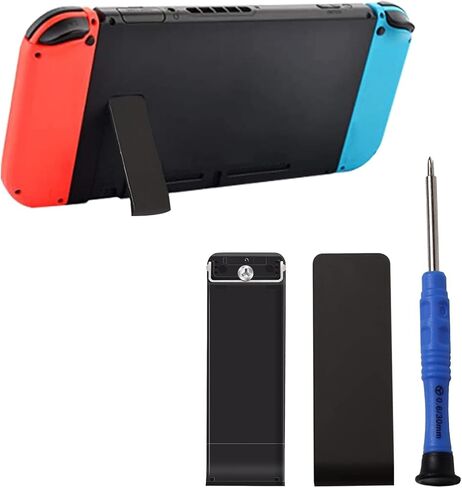 2 Set of Replacement Kickstand Stand Back Shell Holder， Back Bracket for Nintendo Switch Console ，Replacement Kickstand for Nintendo Switch Console-with Screwdriver-Blue in Kuwait