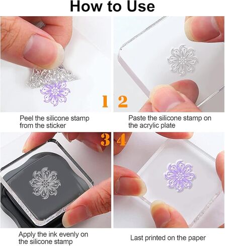 Mandala Flowers Silicone Clear Stamps Flowers Transparent Stamp for Christmas Birthday Thanksgiving Cards Making DIY Scrapbooking Photo Album Decoration Paper Craft in Saudi Arabia