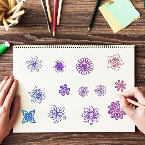 Mandala Flowers Silicone Clear Stamps Flowers Transparent Stamp for Christmas Birthday Thanksgiving Cards Making DIY Scrapbooking Photo Album Decoration Paper Craft in Saudi Arabia