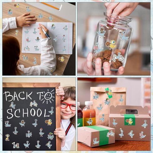 Bird Pigeon Stickers Rolls Christmas Gift 1000Pcs Animals Stickers for Kids Bulk Cute Cartoon Vinyl Waterproof Decals for Water Bottle Laptop Decor Christmas Winter Birthday Party Supplies in Saudi Arabia