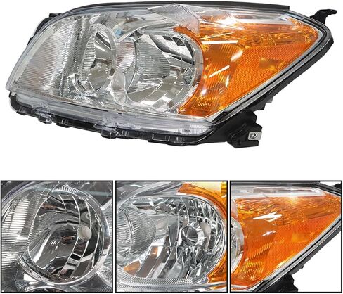 استبدال مجموعة المصابيح الأمامية الأمامية لـ 2009 2010 2011 2012 Toyota Rav4 مصابيح أمامية لجهاز العرض مجموعة مصابيح أمامية زوج السائق وجانب الركاب in Saudi Arabia