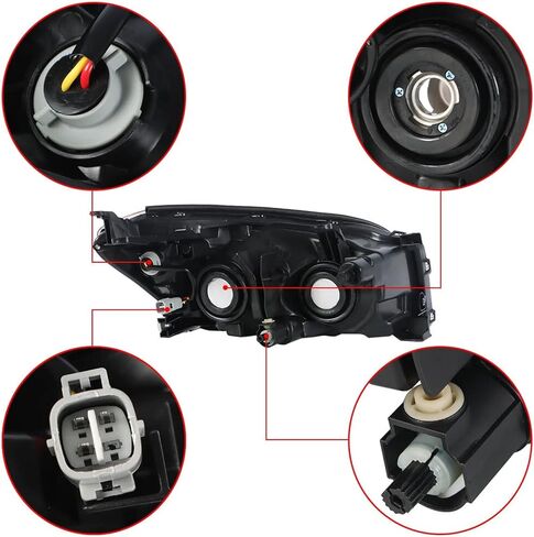 استبدال مجموعة المصابيح الأمامية الأمامية لـ 2009 2010 2011 2012 Toyota Rav4 مصابيح أمامية لجهاز العرض مجموعة مصابيح أمامية زوج السائق وجانب الركاب in Saudi Arabia