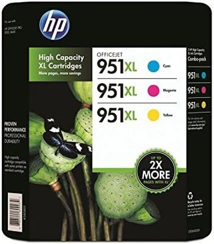 3 X HP 951XL Color Ink Cartridge - Combo Pack in Saudi Arabia