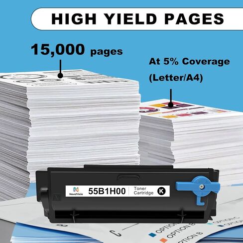 55B1H00 High Yield Toner Cartridge Compatible for Lexmark MS331 MS431 MX331 MX431MS331dn MS431dn MS431dw MX331adn MX431adn MX431adw MX432adwe Laser Printers Ink 15,000 Pages (Black, 1-Pack with Chip) in Saudi Arabia