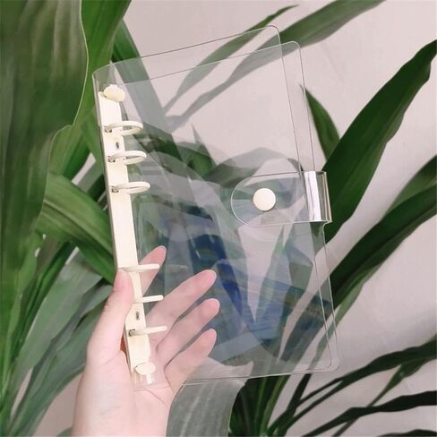 A5 A6 Loose-Leaf Notebook Cover PVC Notebook Diary Book Cover 6-Hole Binder Notebook Office Planner(United States) in Saudi Arabia