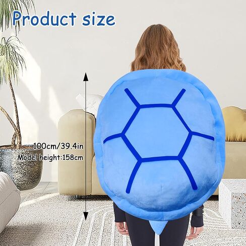 40 Inch Wearable Turtle Shell Pillows Tortoise Shell Stuffed Animal Turtle Plush Cushion Toy Dress Up for Adult in Saudi Arabia