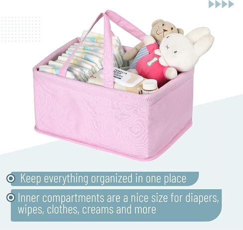 Mr. Pen- Baby Diaper Caddy Organizer, Blue Quilted Fabric, Diaper Organizer, Car Diaper Caddy, Baby Caddy Organizer, Portable Diaper Caddy, Diaper Organizer for Changing Table in Saudi Arabia