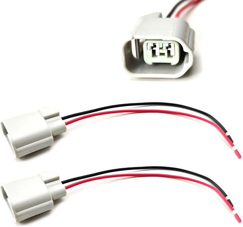 iJDMTOY Pair OEM-Spec Power Cord Pigtail Connector Harness w/ 5-Inch Wiring Compatible with Ford F150 F250 Explorer License Plate Lights or Chevy Cruze Side Marker Lamps in Saudi Arabia