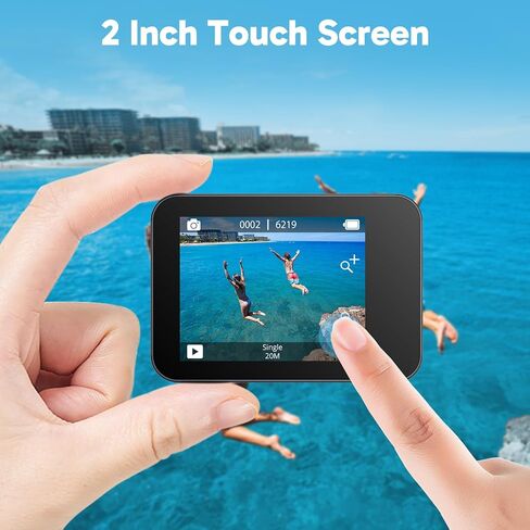 AKASO V50X Native 4K30fps WiFi Action Camera with 128GB MicroSDXC U3 Memory Card Accessories Kit Bundle with EIS Touch Screen 4X Zoom 131 feet Waterproof Camera Remote Control in Kuwait