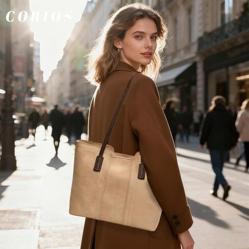 PU Leather Handbag Women Laptop Tote Bag with Zipper Computer Briefcase Designer Top Handle Bag in Saudi Arabia
