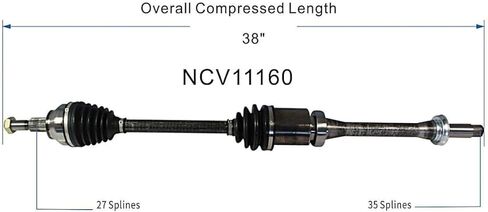 MAXFAVOR CV Axle Joint Pair Compatible with 2013 2014 2015 2016 2017 2018 Ford C-MAX Hybrid SE/Titanium/Energi SEL Hatchback, 2.0L L4, CV Axle Joint Front Left Right Side in Saudi Arabia