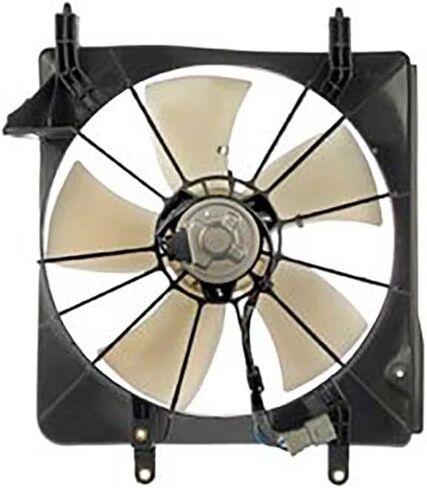 Left Engine Cooling Fan Assembly 1PC Replaces 19015RBB003, 19020PNA003 Compatible with TSX 2004 2005 2006 2007 2008 in Saudi Arabia