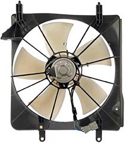 Left Engine Cooling Fan Assembly 1PC Replaces 19015RBB003, 19020PNA003 Compatible with TSX 2004 2005 2006 2007 2008 in Saudi Arabia