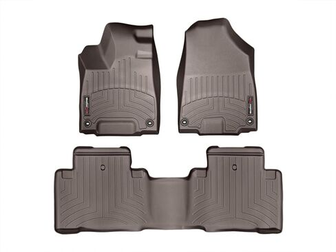 Weathertech Custom Fit FloorLiners for Acura MDX, MDX, MDX - 1st & 2nd Row (44576-1-2), Black in Saudi Arabia