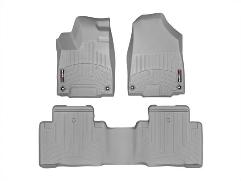 Weathertech Custom Fit FloorLiners for Acura MDX, MDX, MDX - 1st & 2nd Row (44576-1-2), Black in Saudi Arabia
