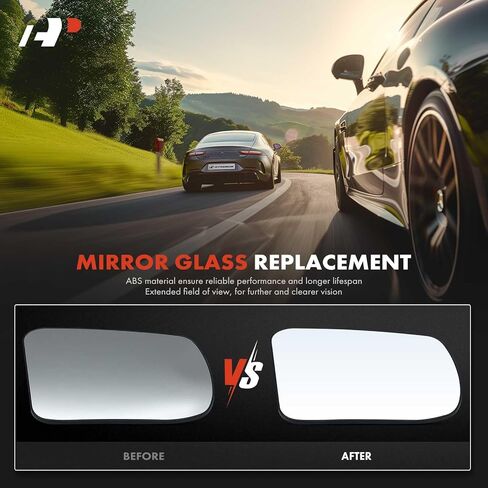 A-Premium Right Passenger Side Non-Heated Mirror Glass with Backing Plate Compatible with Nissan Altima 2013-2018 - Exterior Side View Convex Mirror in Saudi Arabia