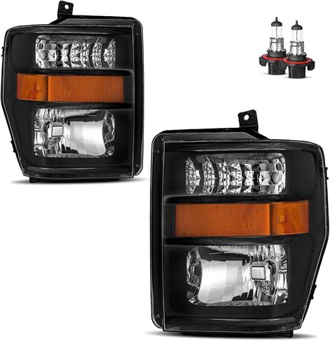 مجموعة المصابيح الأمامية لـ 2008-2010 Ford F250 F350 F450 F550 Super Duty للمصابيح الأمامية استبدال السائق والركاب in Saudi Arabia