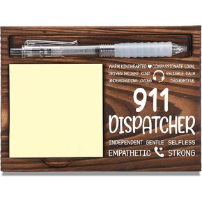 هدايا تقدير لمدير النشاط، هدية شكر لمدير النشاط، هدية تقدير للموظفين وزملاء العمل في المكتب المهني، حامل ملاحظات لاصق مفكرة خشبية وحامل قلم 6.5 بوصة × 4.7 بوصة - FTA293 in Kuwait