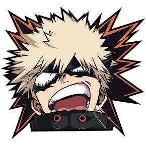 MHA UGH Katsuki bakugo Cool Vinyl Decal Sticker UV & Water Proof Gift Laptop Car Bumper Window Tumbler Accessories 4.2" Anime in Saudi Arabia