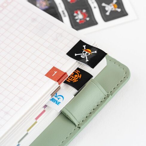 إكسسوارات Hobonichi Techo – مجلة ONE Piece: ملصقات مؤشر علم القراصنة in Saudi Arabia