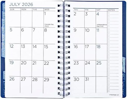 PlanAhead شاهد IT أكبر وصغير الحجم، حجم الجيب أكتوبر 2025 - ديسمبر 2026 مخطط شهري/أسبوعي تقريبًا. 4 × 6 بوصة وقلم فلورسنت مزدوج in Kuwait