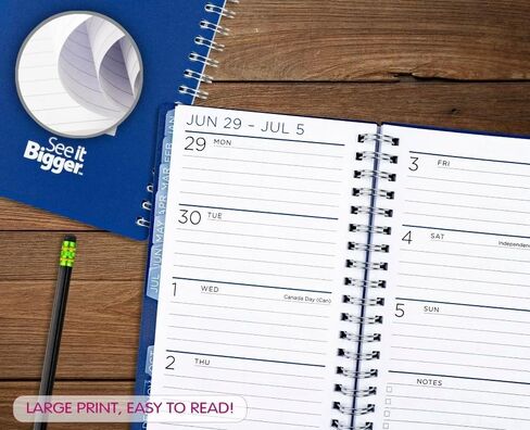 PlanAhead شاهد IT أكبر وصغير الحجم، حجم الجيب أكتوبر 2025 - ديسمبر 2026 مخطط شهري/أسبوعي تقريبًا. 4 × 6 بوصة وقلم فلورسنت مزدوج in Kuwait