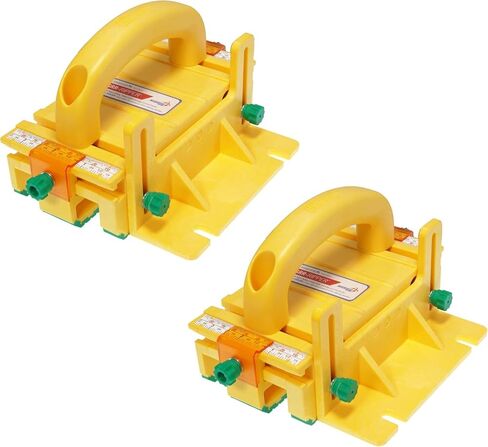 GRR-RIPPER+ by Microjig. Includes SafeRip Kit. Fully Adjustable 3D Push Block for Table Saws, Router Tables, Band Saws, and Jointers. (SKU: GR-100+) Yellow/Green in Saudi Arabia