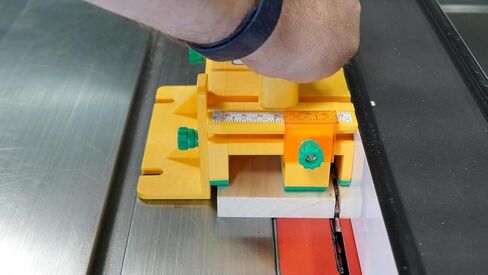 GRR-RIPPER+ by Microjig. Includes SafeRip Kit. Fully Adjustable 3D Push Block for Table Saws, Router Tables, Band Saws, and Jointers. (SKU: GR-100+) Yellow/Green in Saudi Arabia