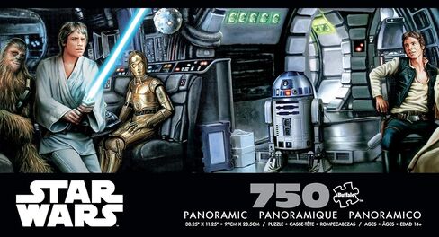 Buffalo Games - Panoramic Series - Star Wars - Jedi Training Begins - 750 Piece Jigsaw Puzzle for Adults - Challenging Puzzle Perfect for Game Nights - Finished Size is 38.25 x 11.25 in Saudi Arabia