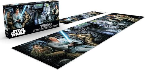 Buffalo Games - Panoramic Series - Star Wars - Jedi Training Begins - 750 Piece Jigsaw Puzzle for Adults - Challenging Puzzle Perfect for Game Nights - Finished Size is 38.25 x 11.25 in Saudi Arabia