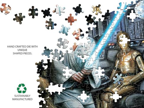Buffalo Games - Panoramic Series - Star Wars - Jedi Training Begins - 750 Piece Jigsaw Puzzle for Adults - Challenging Puzzle Perfect for Game Nights - Finished Size is 38.25 x 11.25 in Saudi Arabia