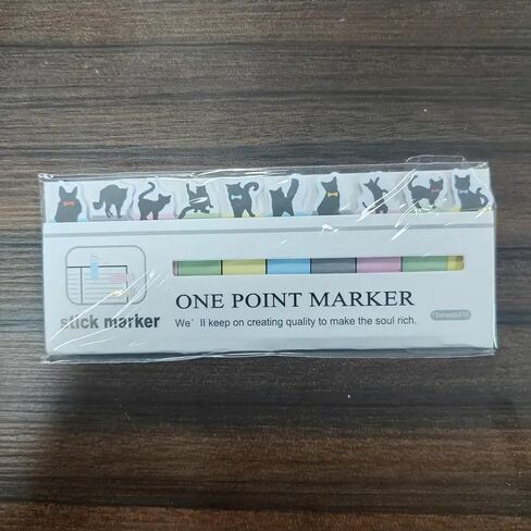 1 Pack of 150 Pcs Page Markers Sticky Notes Set, Self-Adhesive Bookmark Memo Flags, Stationery & Office Supplies, Cat in Saudi Arabia