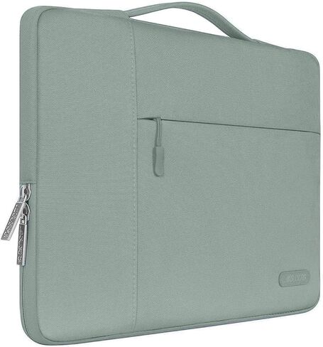 MOSISO Compatible with MacBook Air 13 inch Case 2024-2022 M3 A3113 M2 A2681 Touch ID, Plastic Hard Case&Keyboard Skin&Screen Film&Type C Adapter&Polyester Multifunctional Bag, Chartreuse&Antique Green in Saudi Arabia
