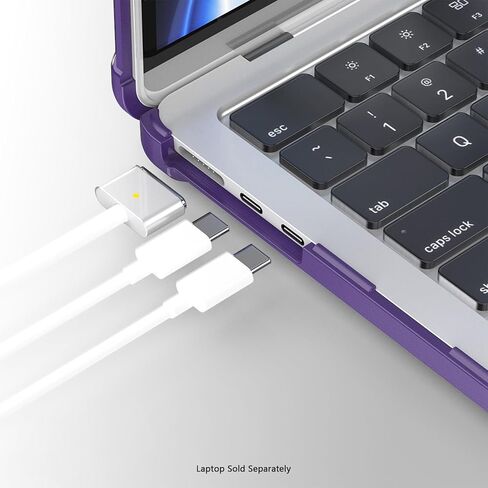 SaharaCase - حافظة من سلسلة Raider شديدة التحمل مع حامل لجهاز MacBook Air مقاس 15 بوصة (2022–2025، M2–M4)، وردي، (LT00059) in Saudi Arabia