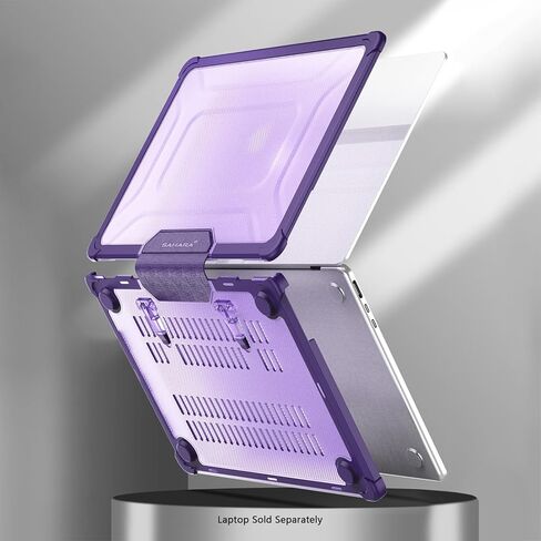 SaharaCase - حافظة من سلسلة Raider شديدة التحمل مع حامل لجهاز MacBook Air مقاس 15 بوصة (2022–2025، M2–M4)، وردي، (LT00059) in Saudi Arabia