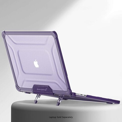 SaharaCase - حافظة من سلسلة Raider شديدة التحمل مع حامل لجهاز MacBook Air مقاس 15 بوصة (2022–2025، M2–M4)، وردي، (LT00059) in Saudi Arabia
