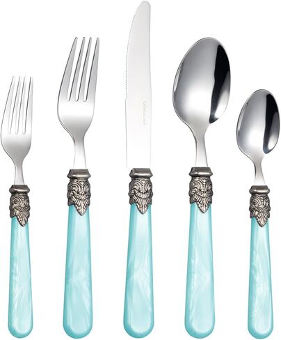 REVERIE Collection 18/10 Stainless Steel Vintage Flatware set,Sliverware set,Dishwasher safe (30, Champagne) in Saudi Arabia