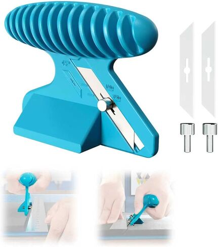 Foamboard Cutter Tool, FoamBoard Straight/Bevel Cutter Used to Cut Eva Foam, Foam Cutter Adjustable 45° or 90° For DIY Craft, Small Cutting Project, Blue, 1-Pack in Saudi Arabia