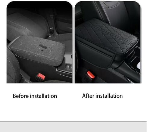Car Center Console Cover, for Lexus RX 350 450H 2010-2015 Leather Armrest Cover Center Console Cushion, Car Interior Accessories,Black in Saudi Arabia