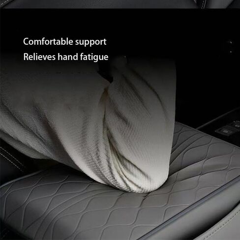 Car Center Console Cover, for Lexus RX 350 450H 2010-2015 Leather Armrest Cover Center Console Cushion, Car Interior Accessories,Black in Saudi Arabia