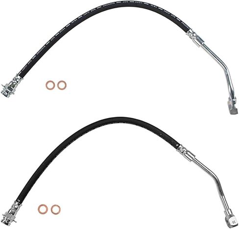 Front Brake Hose Brake Line Hose,Disc Brake Hose Kit 2x Compatible with Chevrolet K20 1981-1986 Compatible with Chevy K20 1981-1986 Compatible with Chevrolet K20 Suburban 1981-1986 in Saudi Arabia