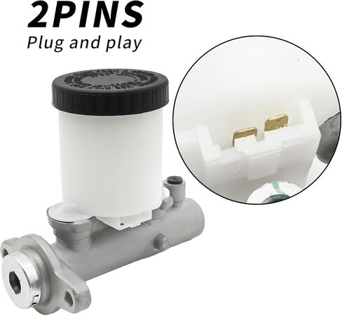 M39593 Brake Master Cylinder with Reservoir and Cap, Replacement for Nissan Pickup, D21 King Cab Power Brakes Extended Cab Pickup, Replaces 4601001G00 in Saudi Arabia
