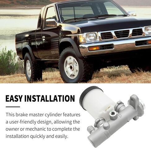 M39593 Brake Master Cylinder with Reservoir and Cap, Replacement for Nissan Pickup, D21 King Cab Power Brakes Extended Cab Pickup, Replaces 4601001G00 in Saudi Arabia