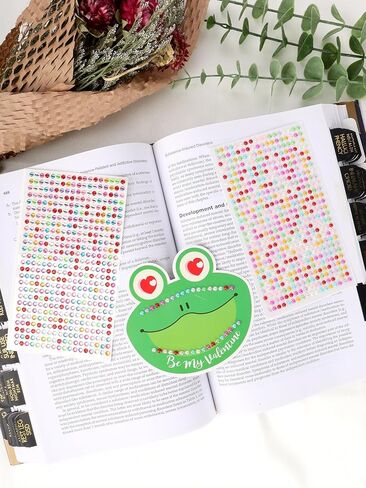 12 Sheets Gem Stickers, 3200 Pcs Rhinestone Stickers, Self Adhesive Jewel Sticker Decals for DIY Craft Supplies in Saudi Arabia