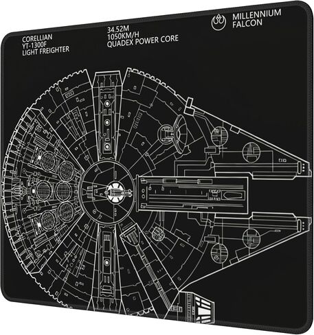 Square Mouse Pad Spacecraft Mouse Pads for Desk Premium Textured Mousepad with Stitched Edge and Non-Slip Rubber Base for Office Home Gaming Laptop in Saudi Arabia
