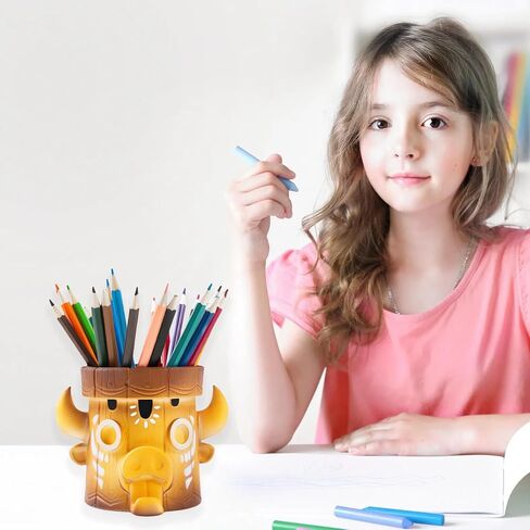 حامل أقلام مكتبي إبداعي، كوب قلم من الراتنج لتزيين سطح المكتب، ديكور مكتب المنزل والمدرسة، هدايا للرجال والنساء in Saudi Arabia