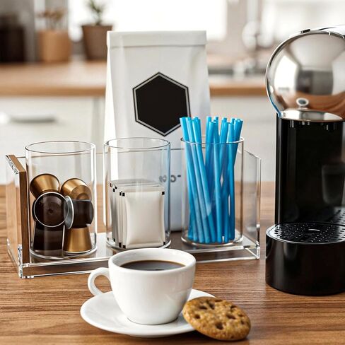 3 Pack Clear Acrylic Pen Holder Round Shape Desktop Pencil Cup Holder Clear Makeup Bush Holders Countertop Stationery Organizer for Office Desk Accessory Home Supplies in Kuwait